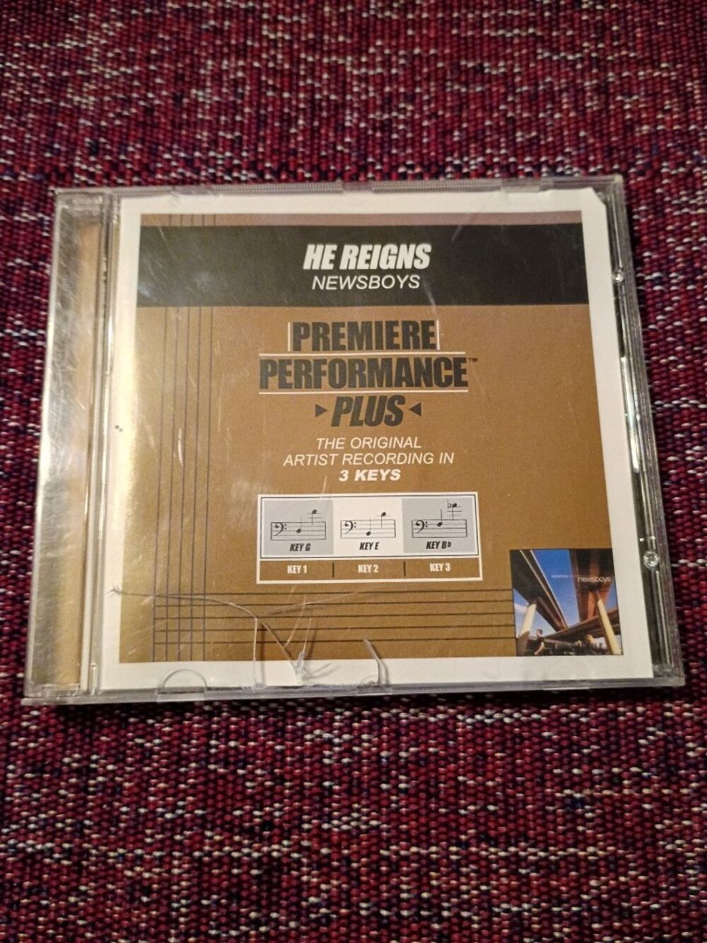 He Reigns Newsboys Premiere Performance Plus CD With 3 Keys Original Artist Reco